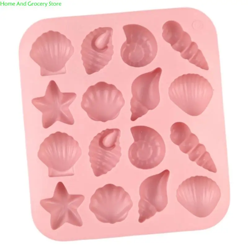 

0XXA Sea Star Shell Silicone Molds Baking Tool Mousses Cake Decorating Molds for Making Chocolate, Candy, Soap