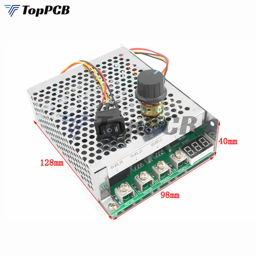 リバーシブルモーター付きコントローラー,5000〜W,15KHz,逆回転,12V,24V,36V,48V