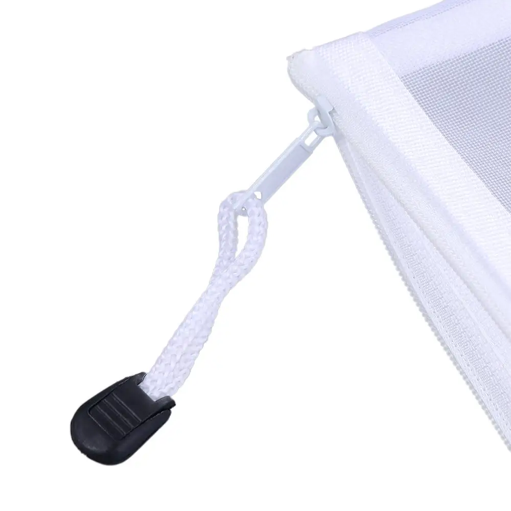 Pencil Case School Supply Coin Purse Cosmetic Bag Handbags Storage Bags Zipper Pouch Document Bag File Folders Mesh Zipper Case