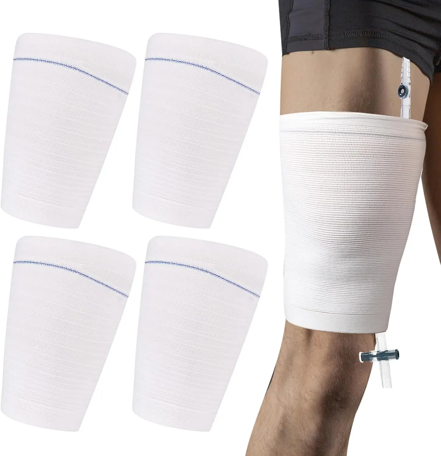 

Adjustable Elastic Catheter Leg Strap Urine Drainage Bag Fixing Band Anti Slip Comfortable Reusable Medical Grade Secure Holder