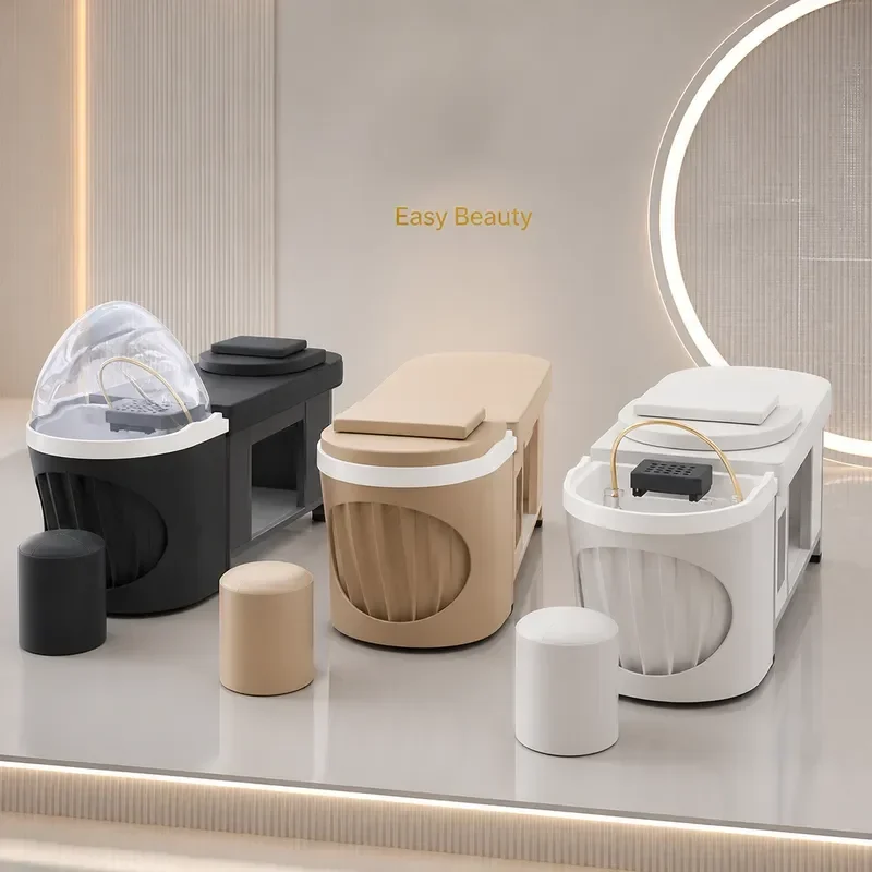 Thai Hair Treatment Shampoo Bed for Barber Shop Beauty Spa Fumigation Constant Temperature Water Circulation Massage