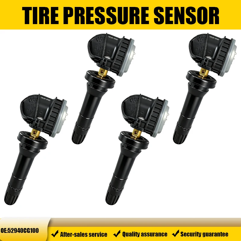 1/4 Stück 433MHZ Reifendruckkontrollsystem TPMS Passend für KIA E-Niro Hyundai Santafe Genesis Ersatz für 52940CG100