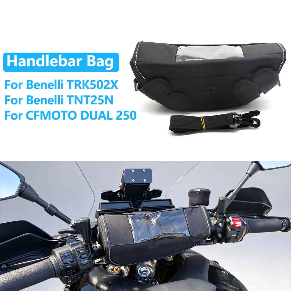 Tools Bag Motorcycle Dustproof Convenient Travel Handlebar Bag For Benelli TRK502X TNT25N CFMOTO DUAL 250 TRK 502X TNT 25N