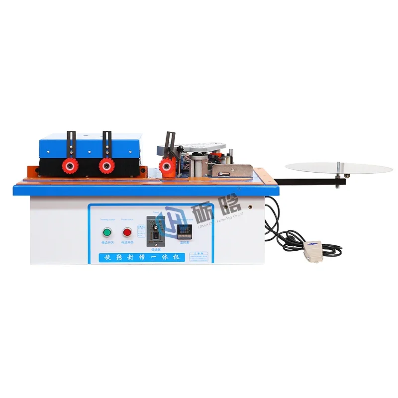 edge banding machine with auto gluing and trimming buffing and automatic end cutting