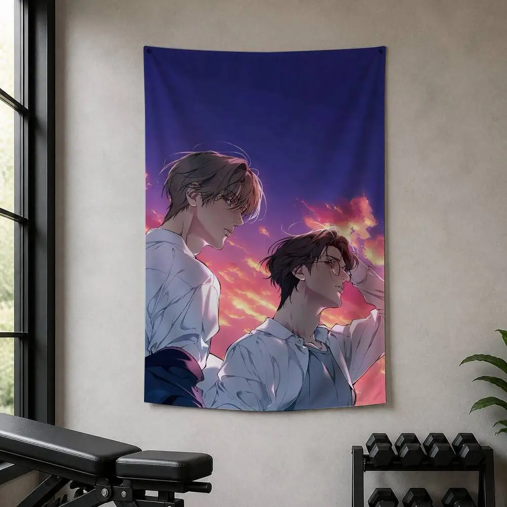Manga L-Lost In The C-Cloud Decorative Art Flag Banner for Picnic Camping Party and Home Decor