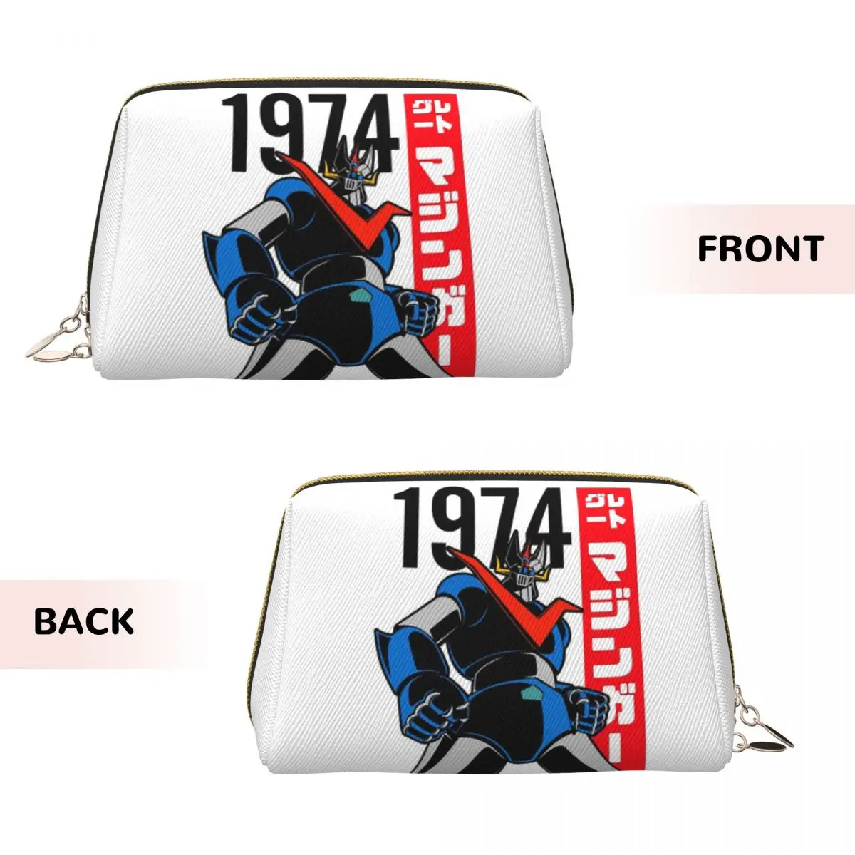 Mazinger Z Mad Robot Grendizer Anime Manga Women Cosmetic Bag Travel Makeup Organizer Pouch Toiletry Storage Dopp Kit Case