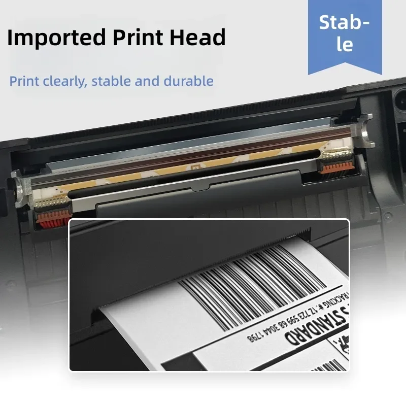 Portable Bluetooth Thermal Label Printer Wireless Barcode Sticker Maker For Express Shipping Computer Mobile Phone Office Use