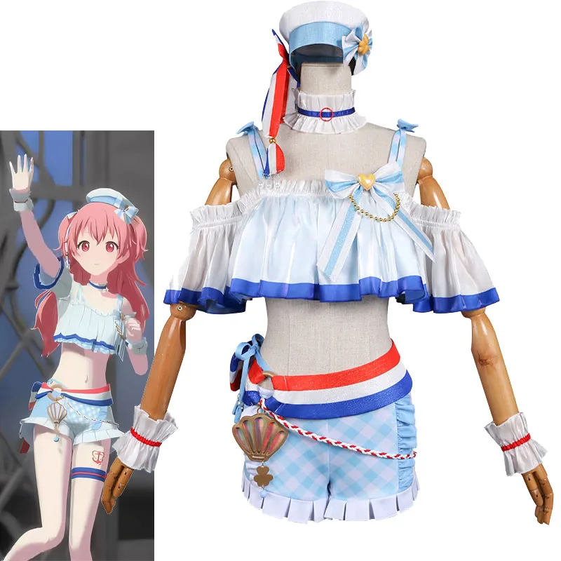 

Project Sekai Momoi Airi Косплей Купальник Мику: Красочная сцена! БОЛЬШЕ БОЛЬШЕ ДЖЕМП! Сценические наряды Костюмы виртуальной певицы MMJ
