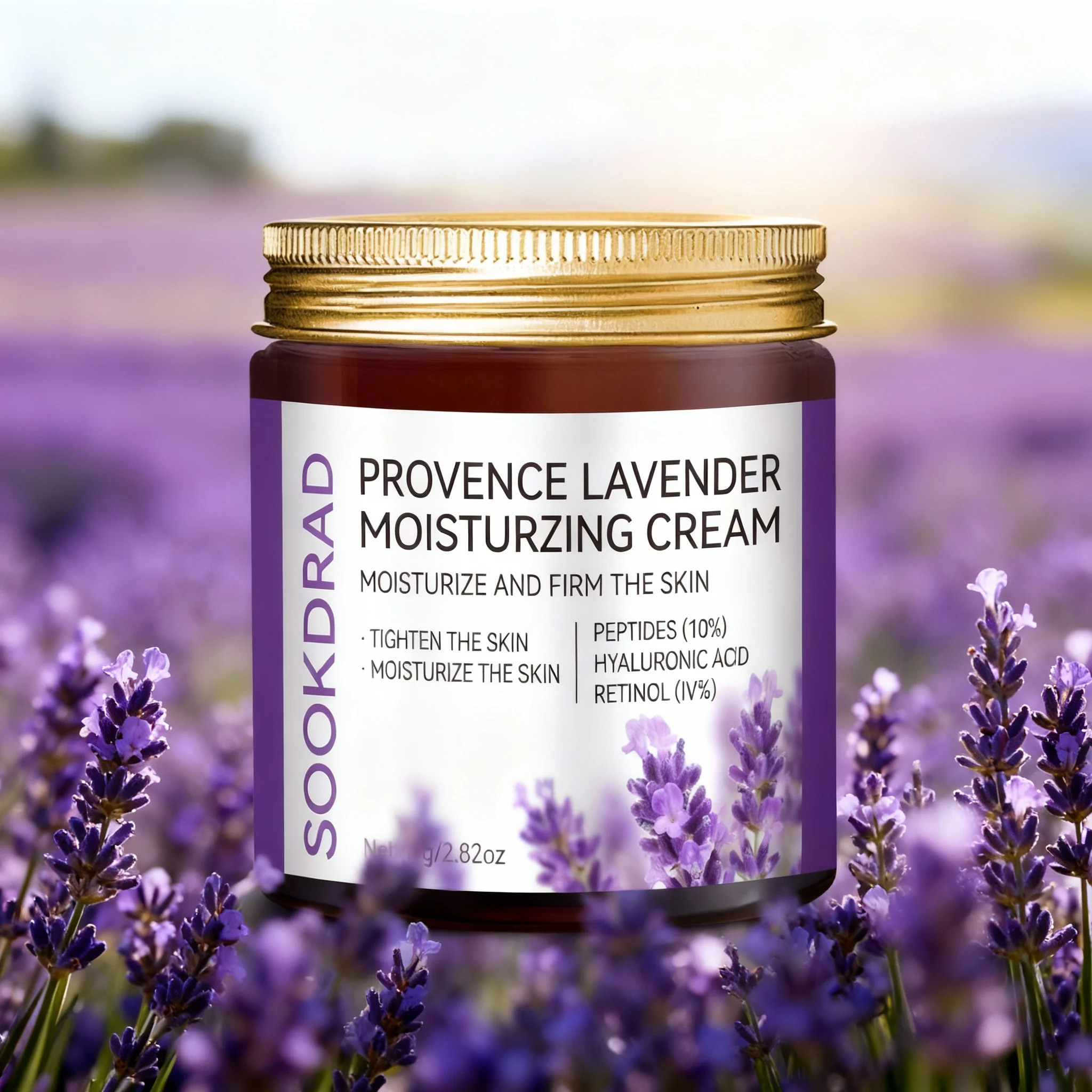Peptide Neck Cream - Krim Pelembap Provence Lavender, 10% Peptida,