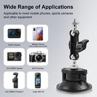 PULUZ 1/4 inch Magic Arm Suction Cup Mount Windshield Car Mount For phone/ Gopro Accessories Action Cameras