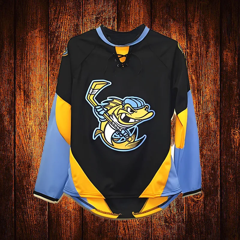 Custom Vintage Toledo Walleye Embroidery Stitched Hockey Jersey Youth Kids Adult Any Size And name 76