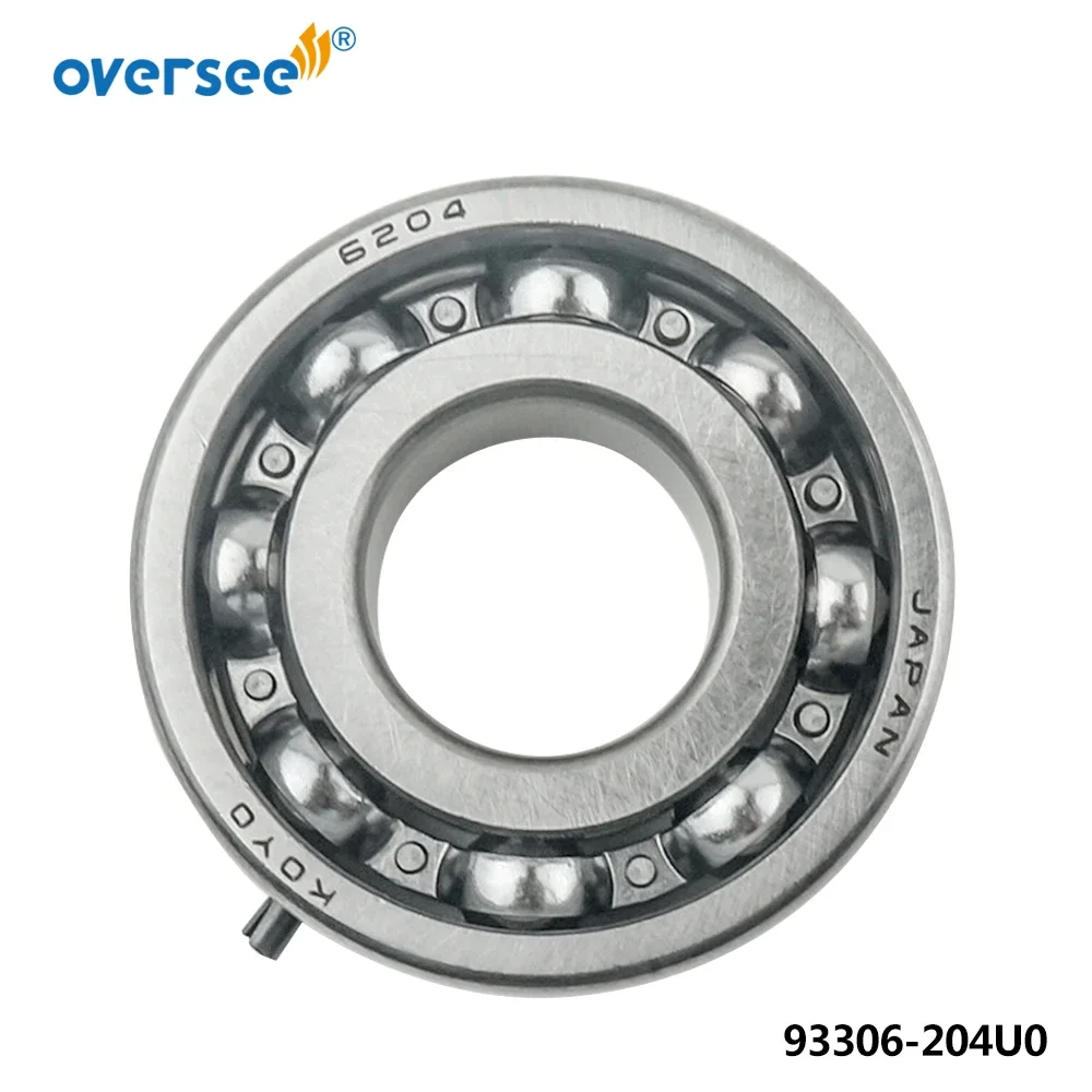 93306-204U0 Ball Bearing With Pin For Yamaha Tohatsu Nissan Outboard Motor 2T 4HP 5HP 6HP 8HP 20x47x14mm 9603-3-6204