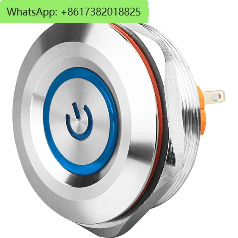40A series metal button switch with self resetting self-locking option 1NO1NC/2NO2NC with light