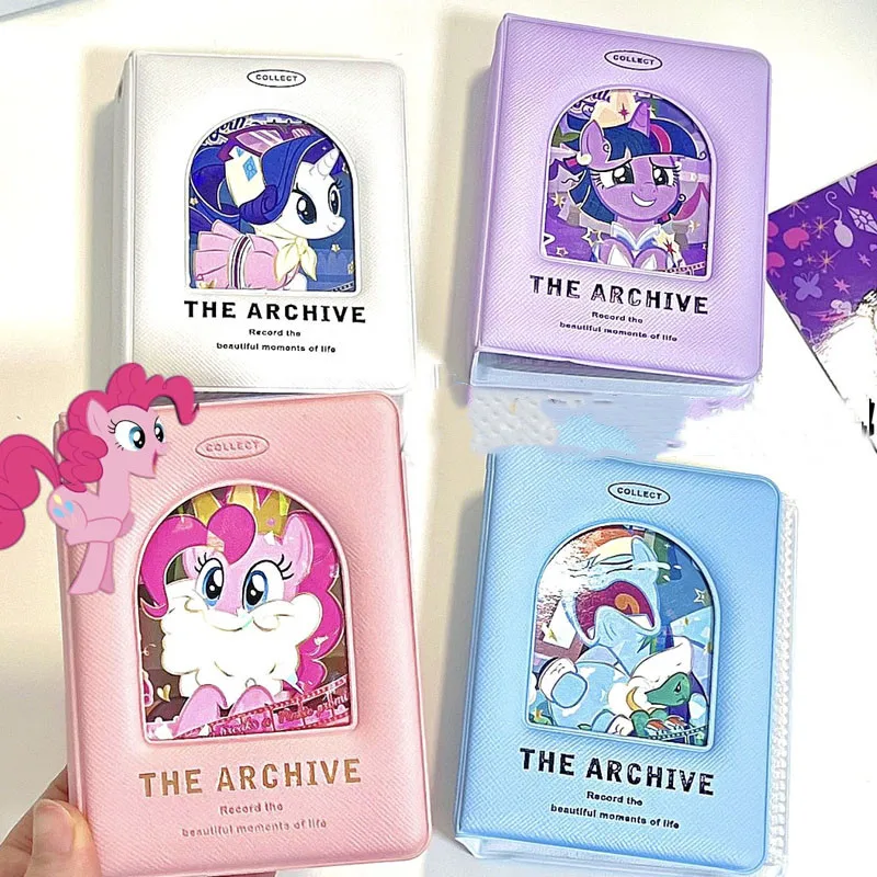 3 Inches My Little Pony Card Book Laser Chasing Stars Storage Book Girl Mini Polaroid Kawaii Kpop Idol Picture Birthday Gift