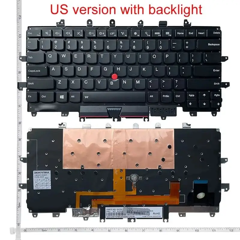 Imagem -04 - Teclado para Notebook dos Eua para Lenovo x1 Carbono 4th 2023 x1 Carbono 5th 2023 x1 Carbono 6th 2023 x1 Carbono 7th2023 x1 Carbono 8th 2023