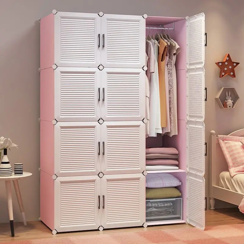 Wardrobe Household Bedroom Furniture For Organizer Rack Multilayer High Capacity Storage Cabinets Simplicity Collapsible Locker