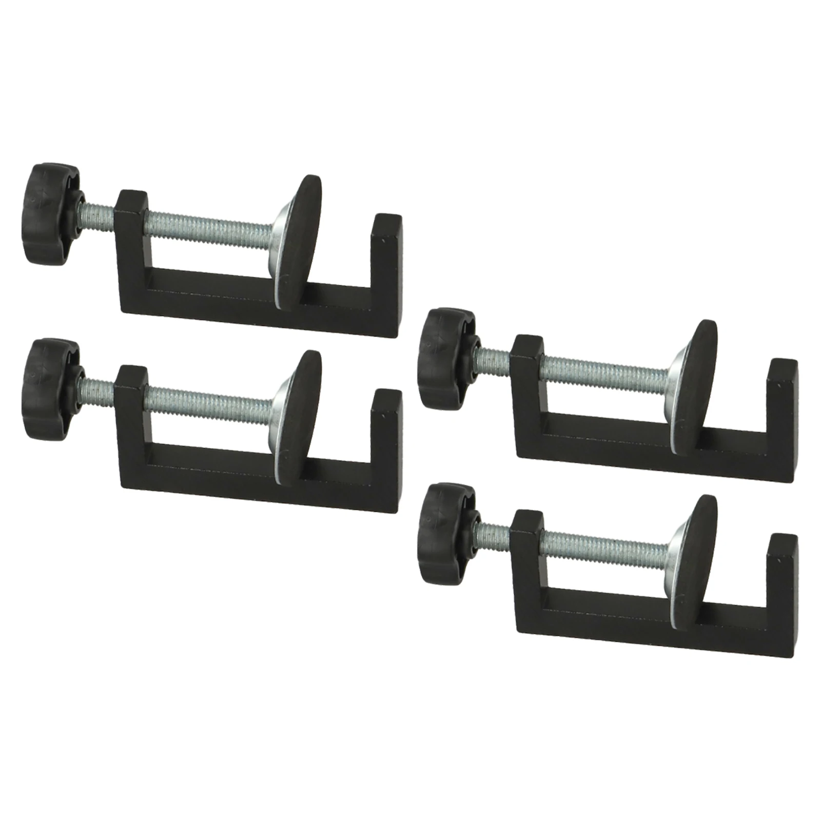 Klem sekrup meja, klem sekrup meja dapat diatur, kedalaman penjepit rakitan furnitur DIY, 10-57mm, mudah dipasang