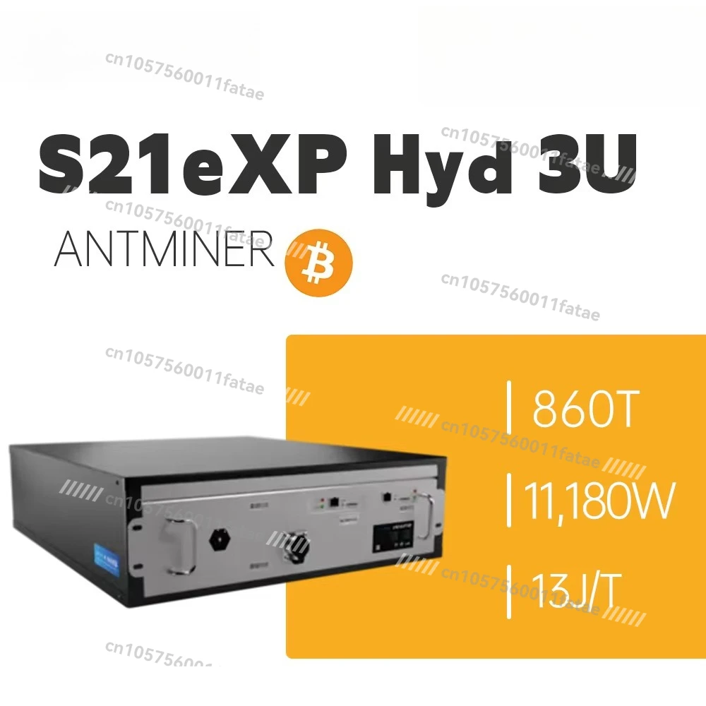 Bitcoin S21e XP Hyd 3U (U3 S21 EXPH) 860TH 11180W SHA-256 Mining Machine Bitcoin Miner included Power PSU
