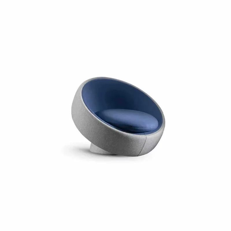Modern minimalist style high-end single chair moon hemisphere lazy sofa sponge support leisure chair