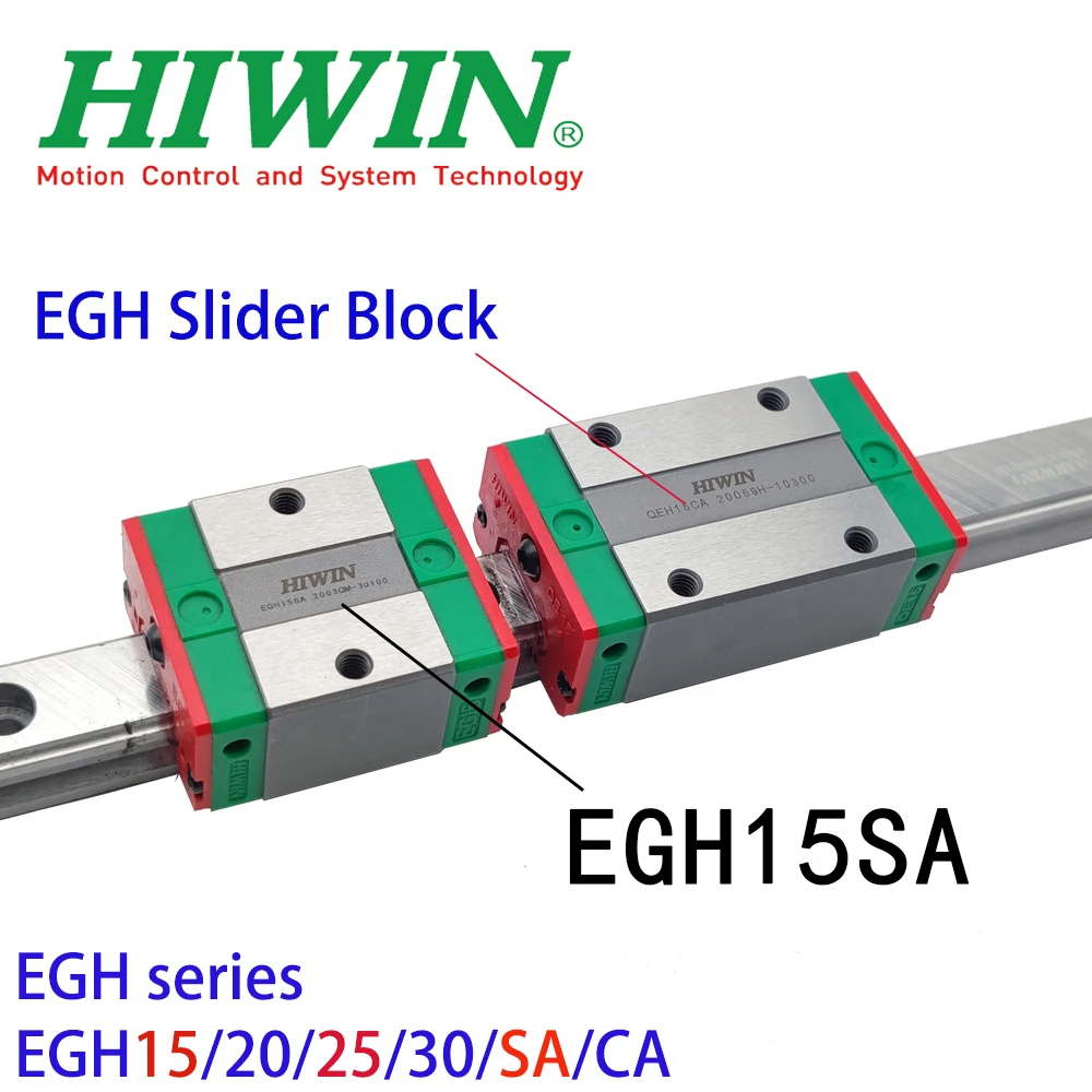 HIWIN Original Linear Guide Rail Slider Block EGH15SA EGH15CA EGH20SA EGH20CA EGH25SA EGH30CA Alloy Steel For 3D Printer CNC