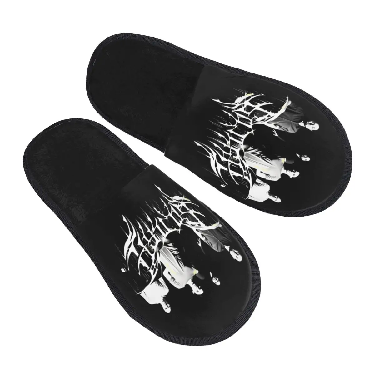 Custom Gojiras French Heavy Metal Band Memory Foam Slippers Women Cozy Warm House Slippers