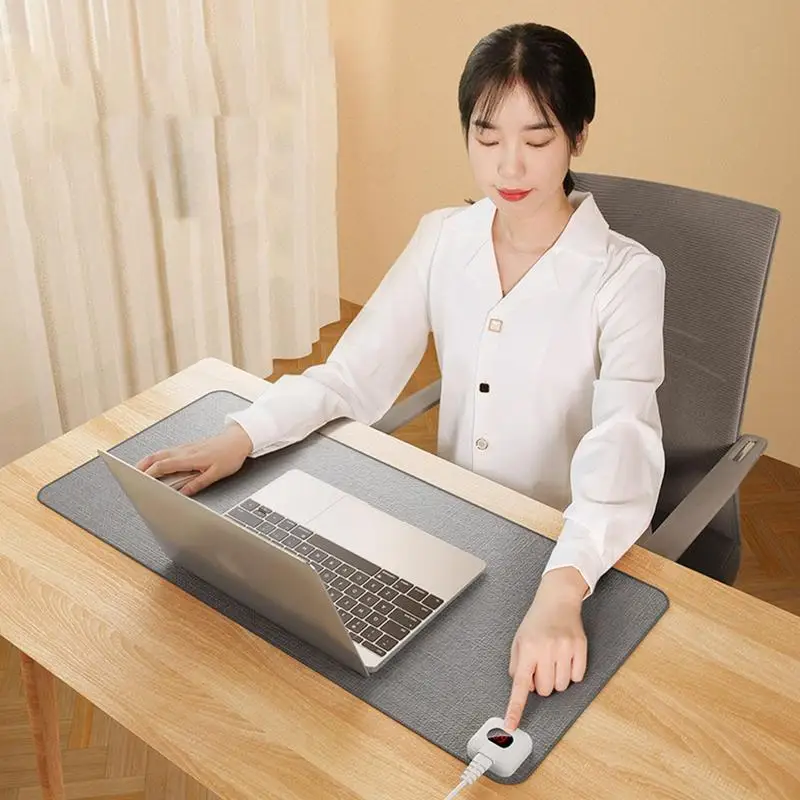 Electric Heat Mouse Pad Table Mat Display Temperature Heating Mouse Pad Keep Winter Warm Hand For Office Computer Desk Keyboard