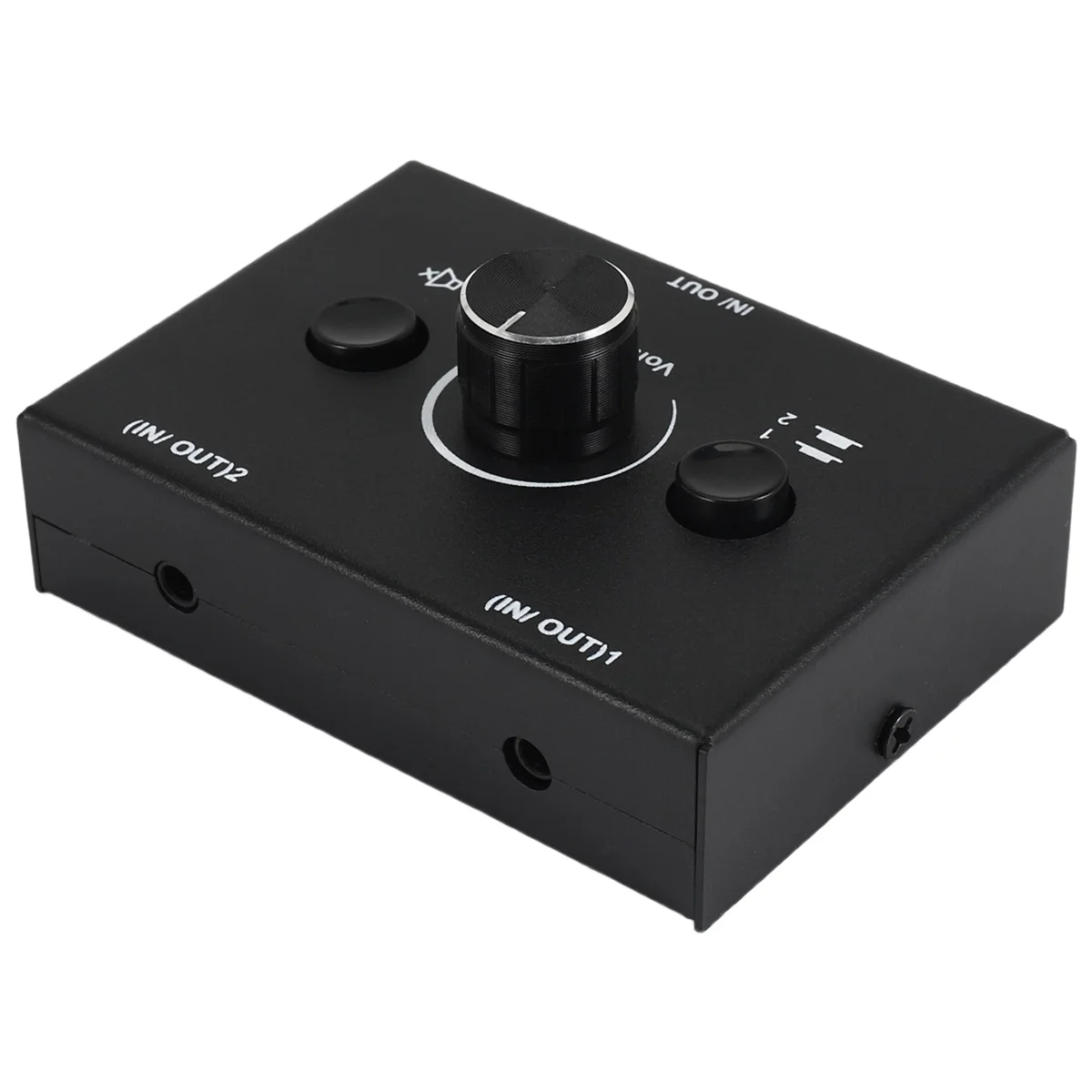 SCLS 3.5mmオーディオスイッチャー 2入力1出力/1入力2出力オーディオスプリッタースイッチャーオーディオスイッチャーボックス ワンキーミュートボタン