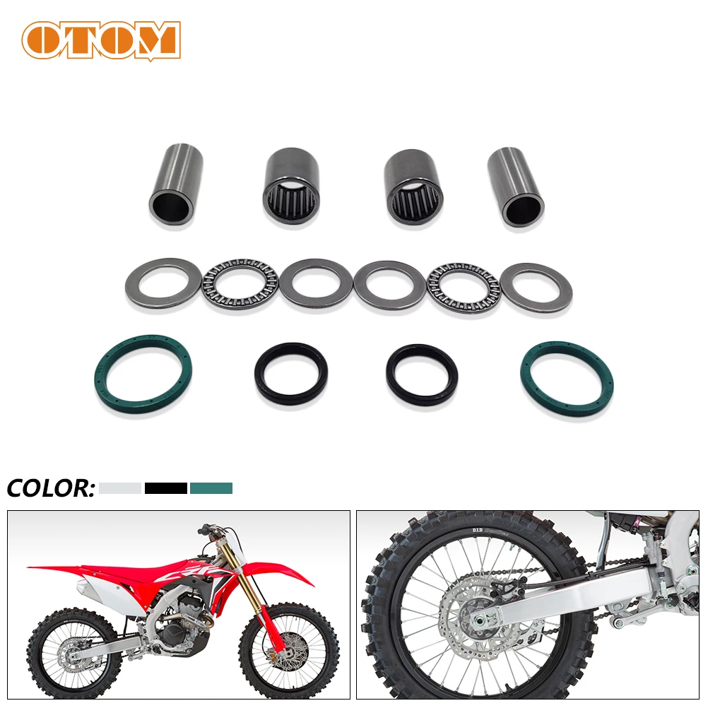 OTOM Motorcycle Swing ARM Maintenance Parts SWINGARM COLLAR PIVOT Bushing Needle Roller Bearing Oil Seal For HONDA CRF 250 450