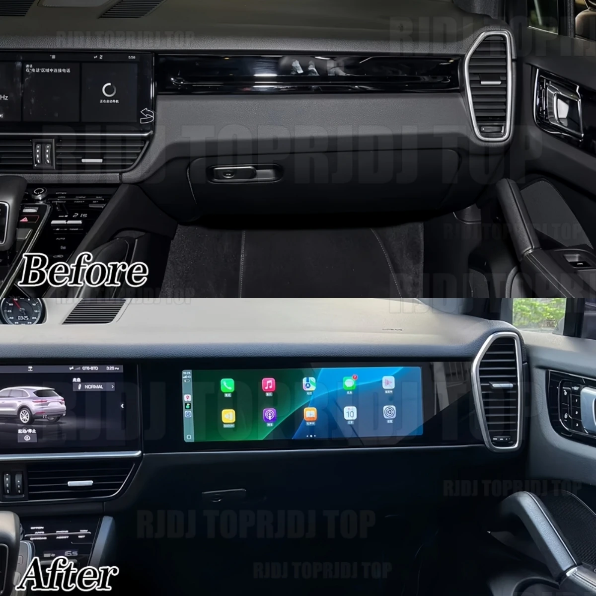 Andriod 13.0 For Porsche Cayenne 2018-2023 Co-pilot Passenger Touch Screen Head Unit Carplay Auto Multimedia Player Accessorie