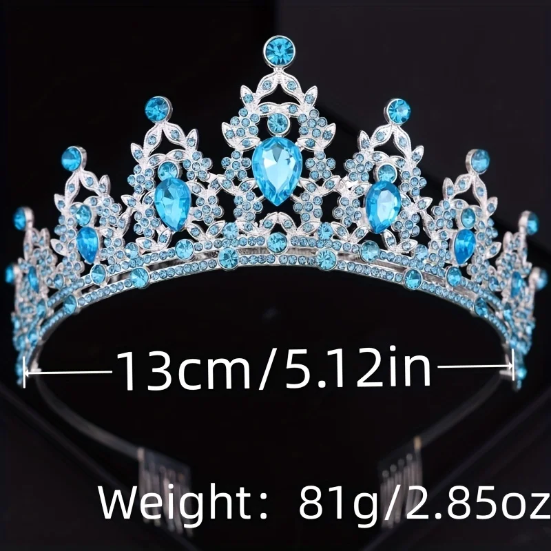 Crystal Crown Tiara With Comb Rhinestone Prom Diadem Bridal Wedding Hair Accessories Jewelry Tiaras And Crowns For Women Bride