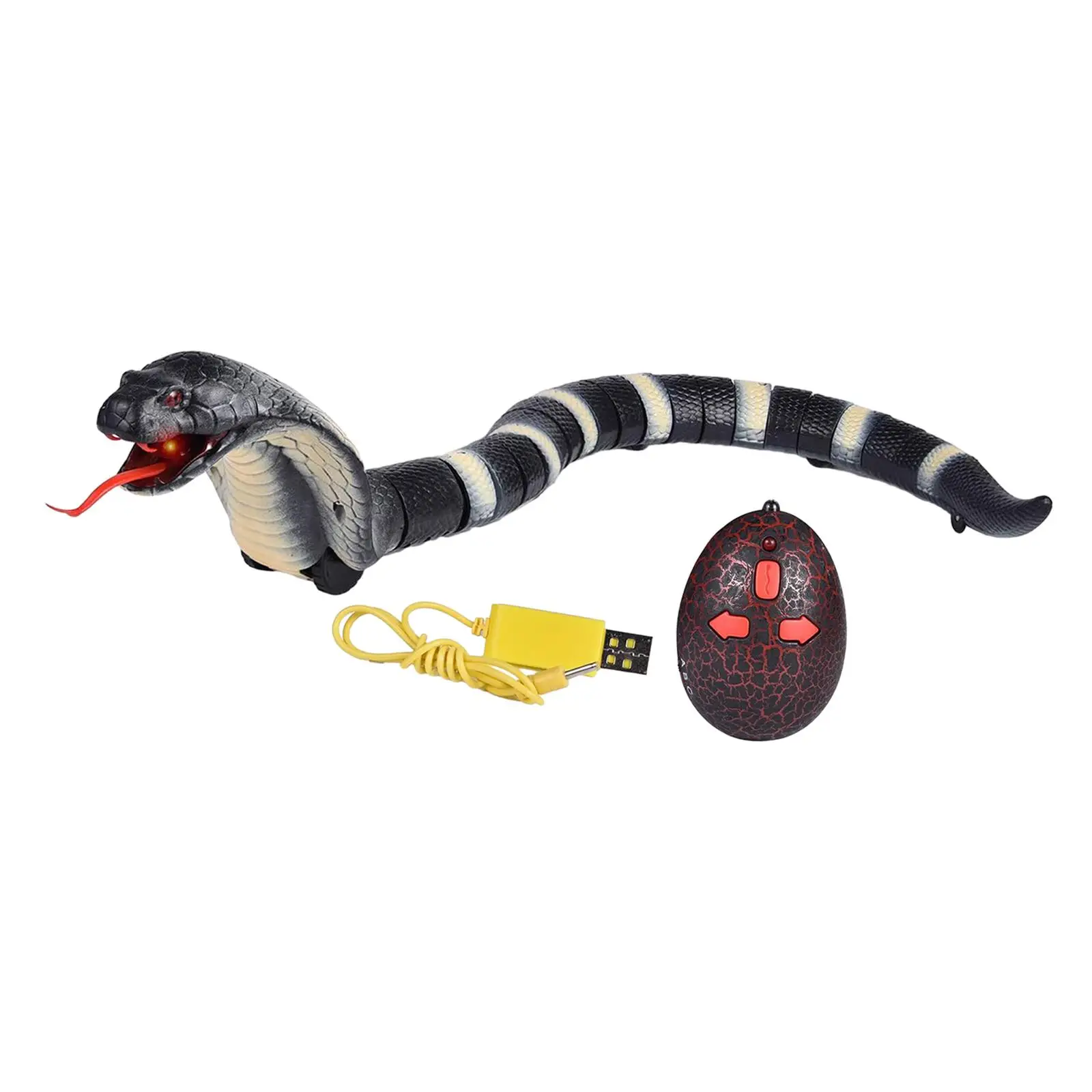 Rattle snake toy, realistic remote control snake toy for children and adults,