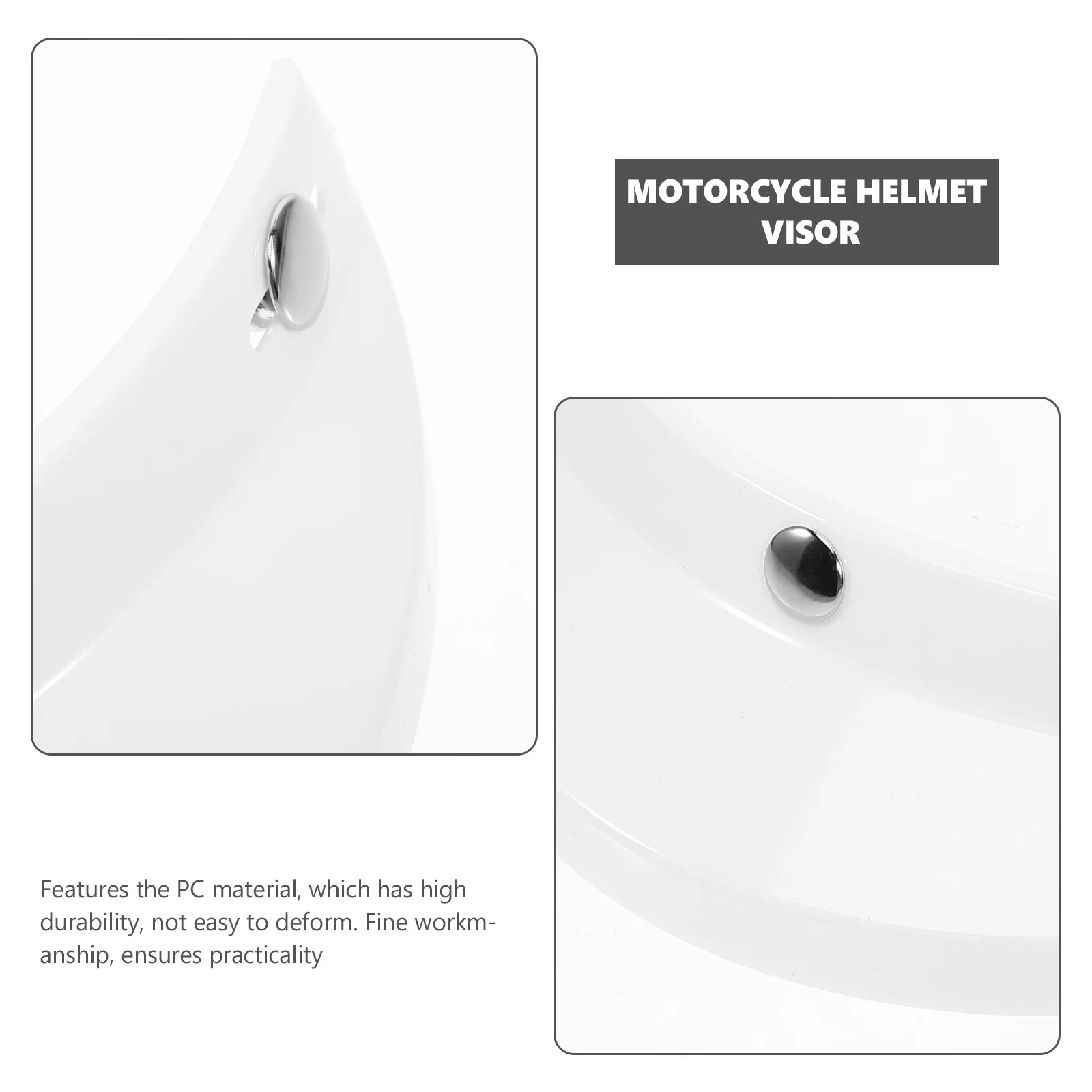 

Motorcycle Visor Premium Pc Material Exquisite Design Sun Protection Easy Installation Motocross Half Convertible Helmets