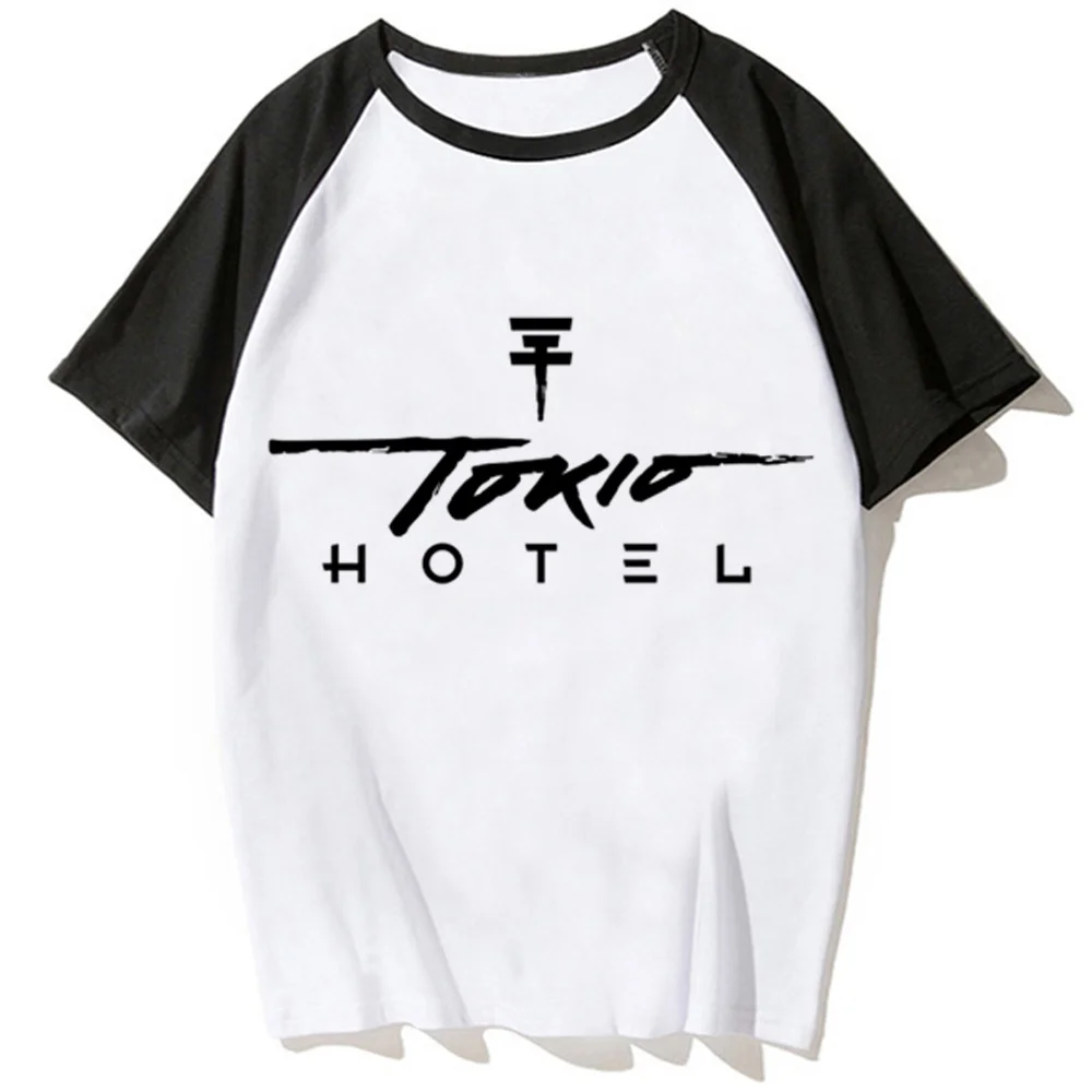 Tokio Hotel Tee المرأة أنيمي المحملة أنثى 2000s أنيمي الملابس اليابانية #4