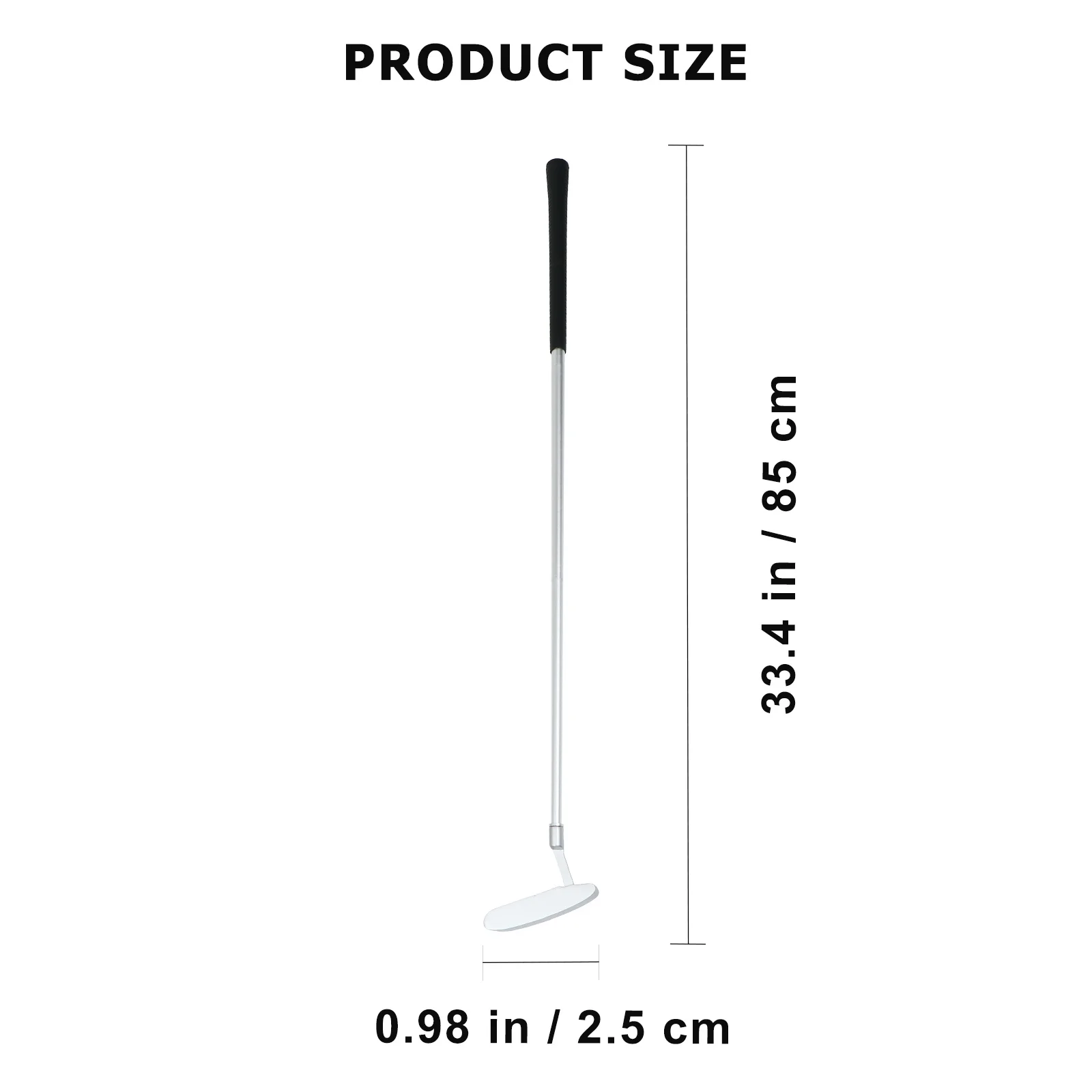 1Set Golf Putter Opvouwbare Afneembare Zinklegering Draagbare Praktische Praktische Training Duwstang Golfs Putter Golfs Clubs