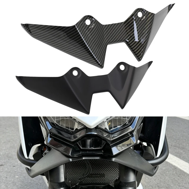 Kit de Alerón Delantero Negro Carbón para KAWASAKI Z500 Z 500 SE 2024-2026, Alerones Delanteros Naked, Alerón Aerodinámico