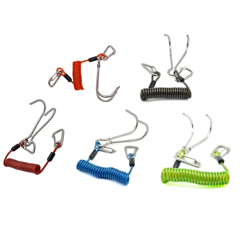 

Double Head Dive Reef Rafting Hook Stainless Steel Reef Hook Dive Safety Accessory Green