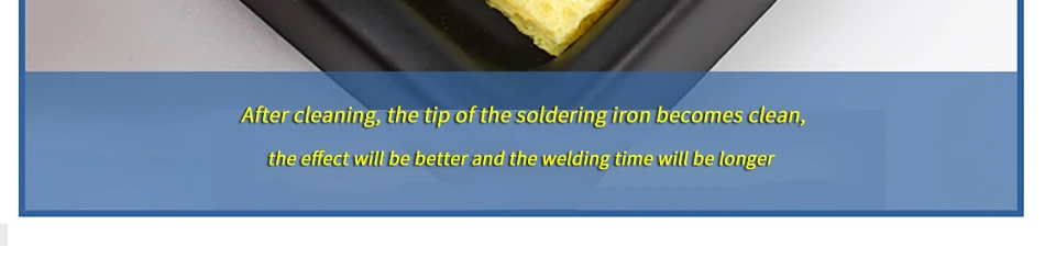 10pcs iron head cleaning sponge, high temperature resistant and thickened sponge, special for soldering iron holder.