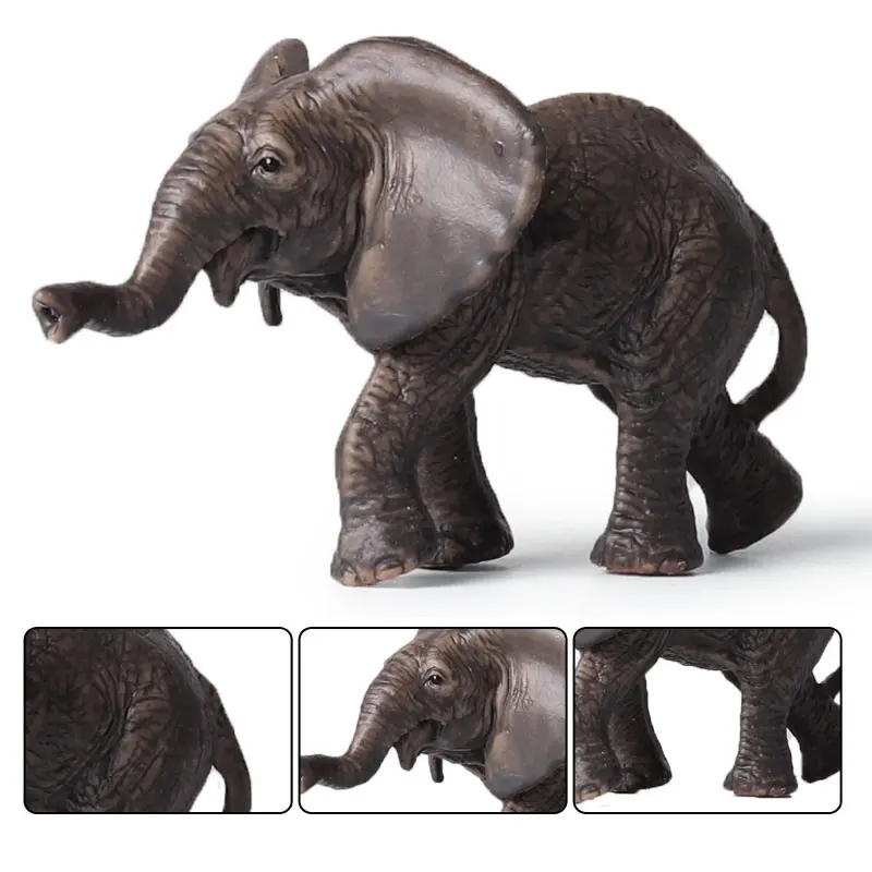 Oenux Afrikanische Wilde Tiere Elefanten Modell Simulation Große Mammut Action-figuren Figur PVC Pädagogisches Spielzeug Für Kinder Geschenk – Detail 18
