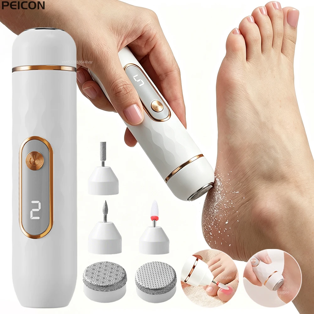 Electric Foot Grinder Portable Electric Foot File Pedicure Tool Nail Drill Machine USB Rechargeable Electric Foot Callus Remover