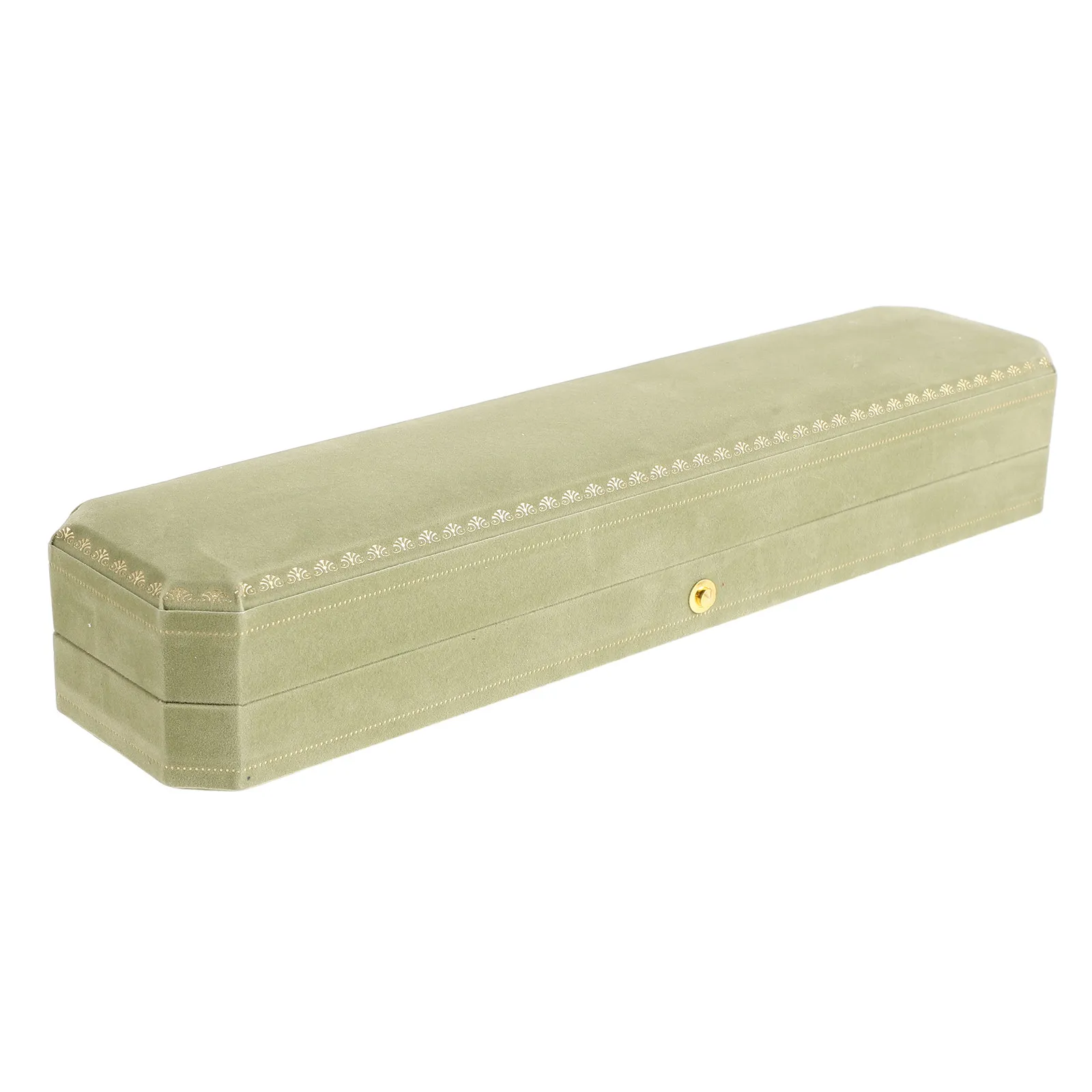 

Necklace Jewelry Storage Box Octagonal Soft Organizer Large Pendant Gift Case 9.25 X 2.2 Inch Decorative Presentation