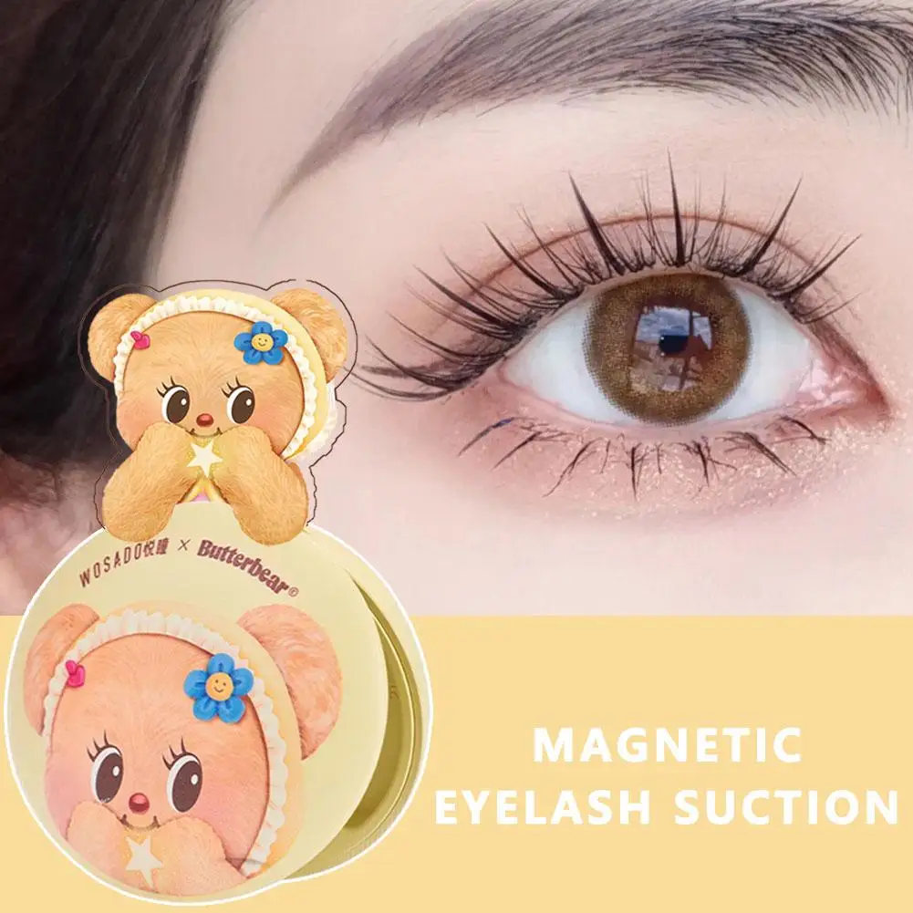 High-end Magnetic Eyelashes 3D Magnifying Eyes No Adhesive Reusable Magnetic False Eyelashes + Clip Tweezers No Glue Needed