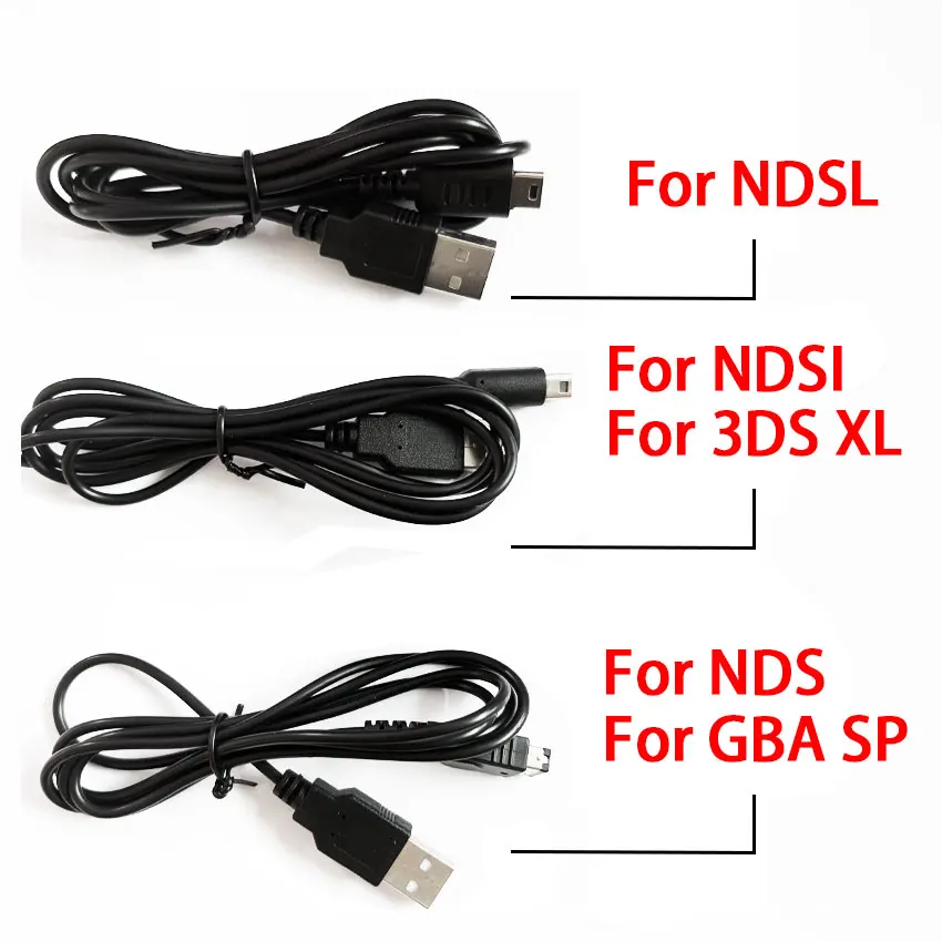 USB Data Charger Charging Power Cable Cord for DS Lite DSL NDSL For NDSi 3DS New 3DS XL LL NDS GBA SP