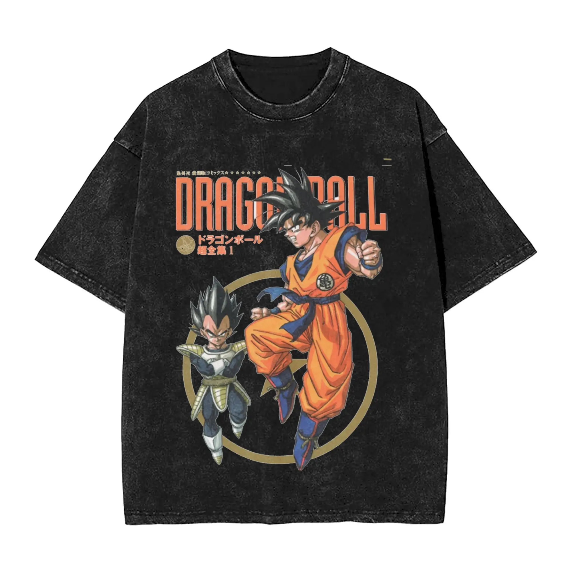 

Футболка мужская Dragon Ball Z: Гоку и Вегета, Сага Сайянов, винтажный принт, летняя, повседневная, уличная, оверсайз, хлопок, 2026