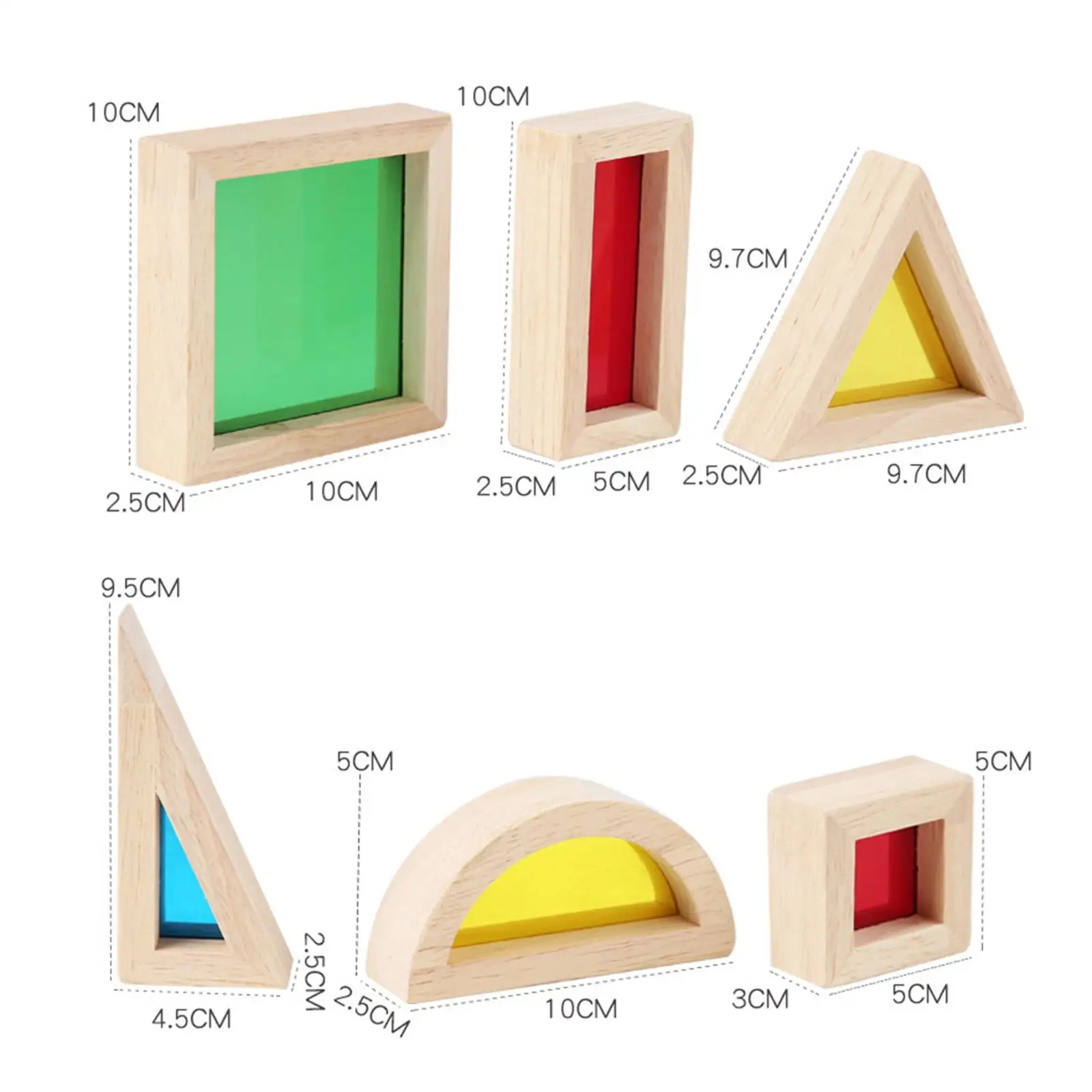 17x juego de apilamiento juguetes de construcción juego de bloques de construcción de madera preescolar colorido niños niñas niños edades 2-4 apilador de arco iris