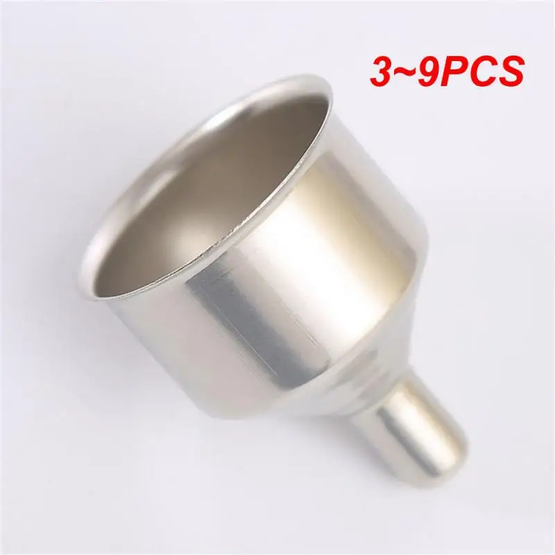 3~9PCS Bottled Convenient Professional Stainless Steel Kitchen Funnel Stainless Steel Utensils Supplemental Necessities Tanker