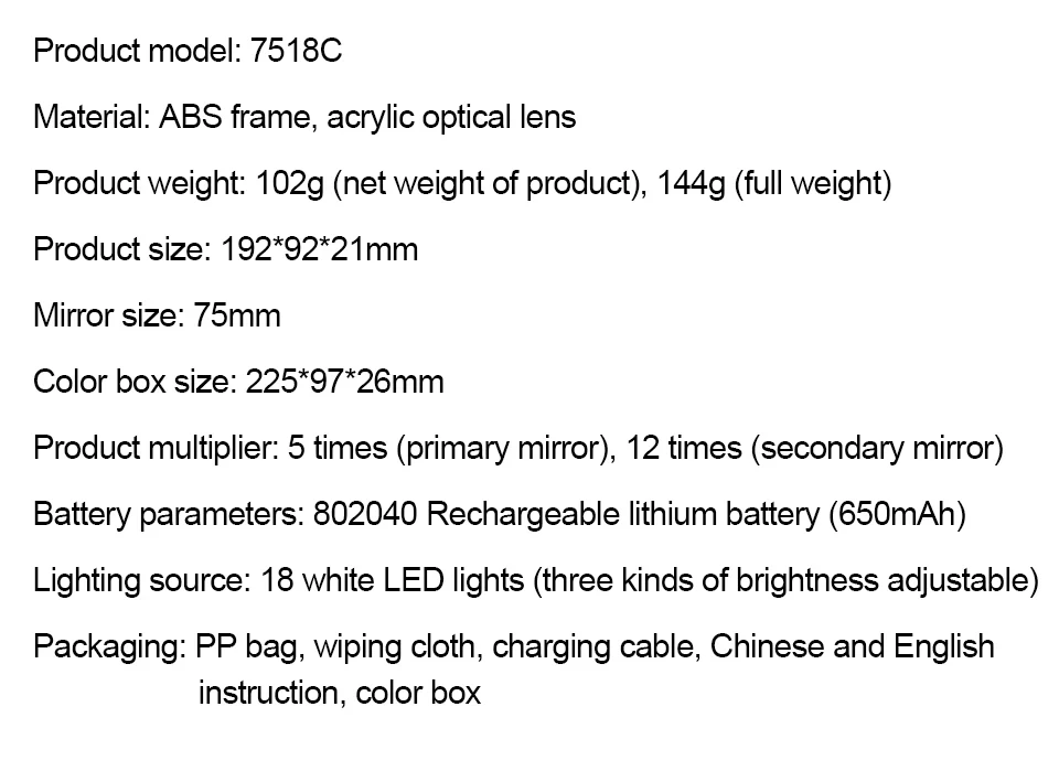 Wiederaufladbare Handlupe, 3 Beleuchtungsmodi, beleuchtete Lupe mit LED-Licht für Senioren, Lesereparatur – Detail 6