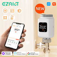 Tuya 1-5PCS Zigbee3.0 TRV Smart Thermostatic Radiator Valve Actuator Head Temperature Controller Support Alexa Google Home Alice