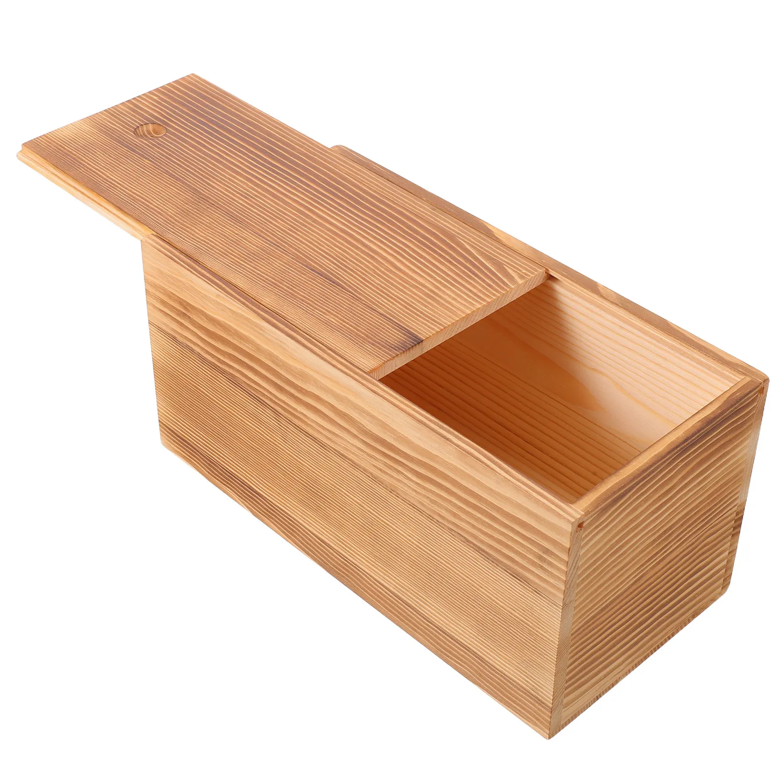 Caja de Almacenamiento de Madera Vintage con Tapa Deslizante para Cartas, Fotos, Recuerdos, Joyas, Artículos de Costura, Decoración del Hogar, Caja de Madera Natural Rústica