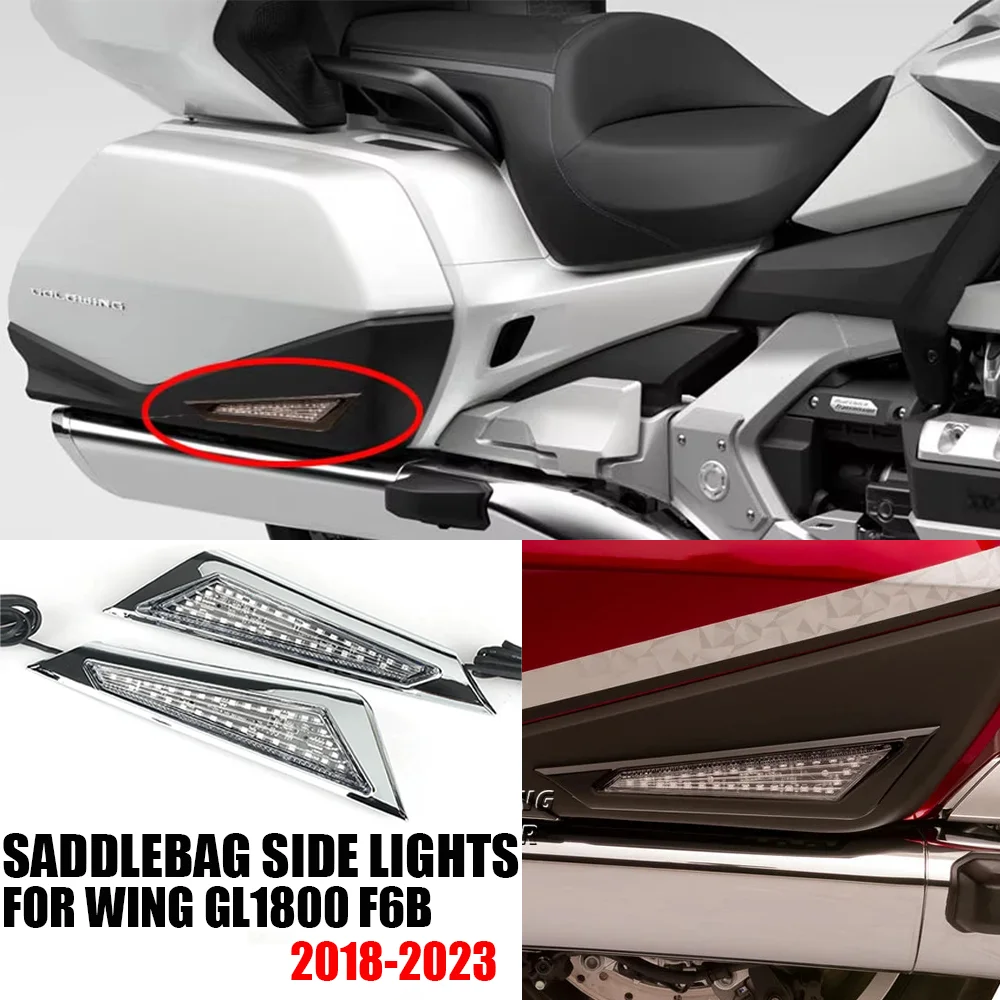 

Motorcycle Saddlebag Side Indicator LED Marker Lights Decorative Lamp For Honda Goldwing Gold Wing GL 1800 GL1800 F6B F 6B F6 B