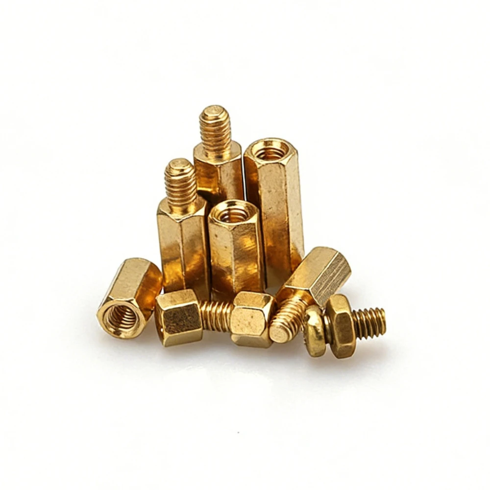 

180 шт. медных латунных винтов-стойки M4 с шестигранной головкой, гайки, стойки-спейсеры, метрические шестигранные резьбовые стойки-проставки, болты-винты 10-20 мм